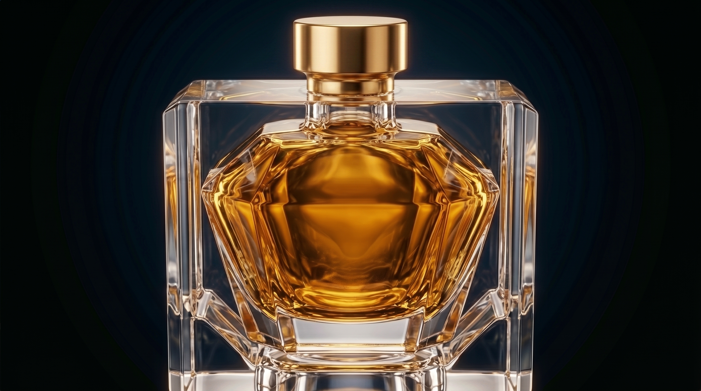 The finished LUMINA crystal perfume bottle